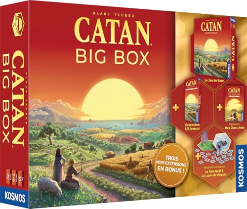 Asmodee - Catan Big Box 2025 - Kosmos - Jeu de société stratégique et Ses Extensions - édition spéciale - A partir de 10 Ans - 3 à 6 Joueurs - Version française