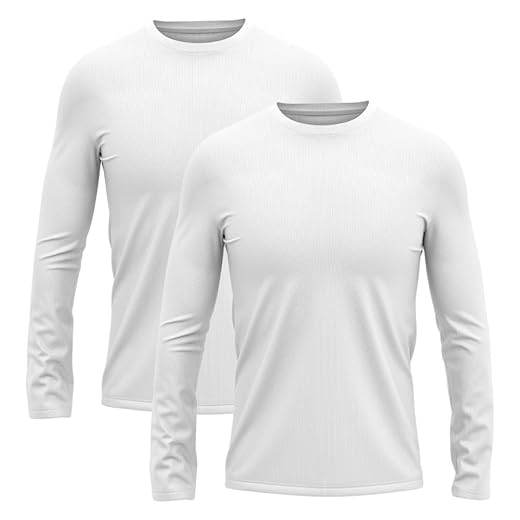 Kit 2 Camisetas Manga Longa Masculino Dry Lisa Treino