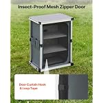 VEVOR Folding Camping Storage Cabinet, Outdoor Portable Lightweight Table - Image 6
