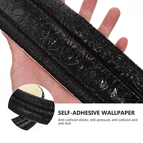 Ciieeo Acabamento autoadesivo de moldagem de espuma flexível 3D linhas de parede adesivas borda deco