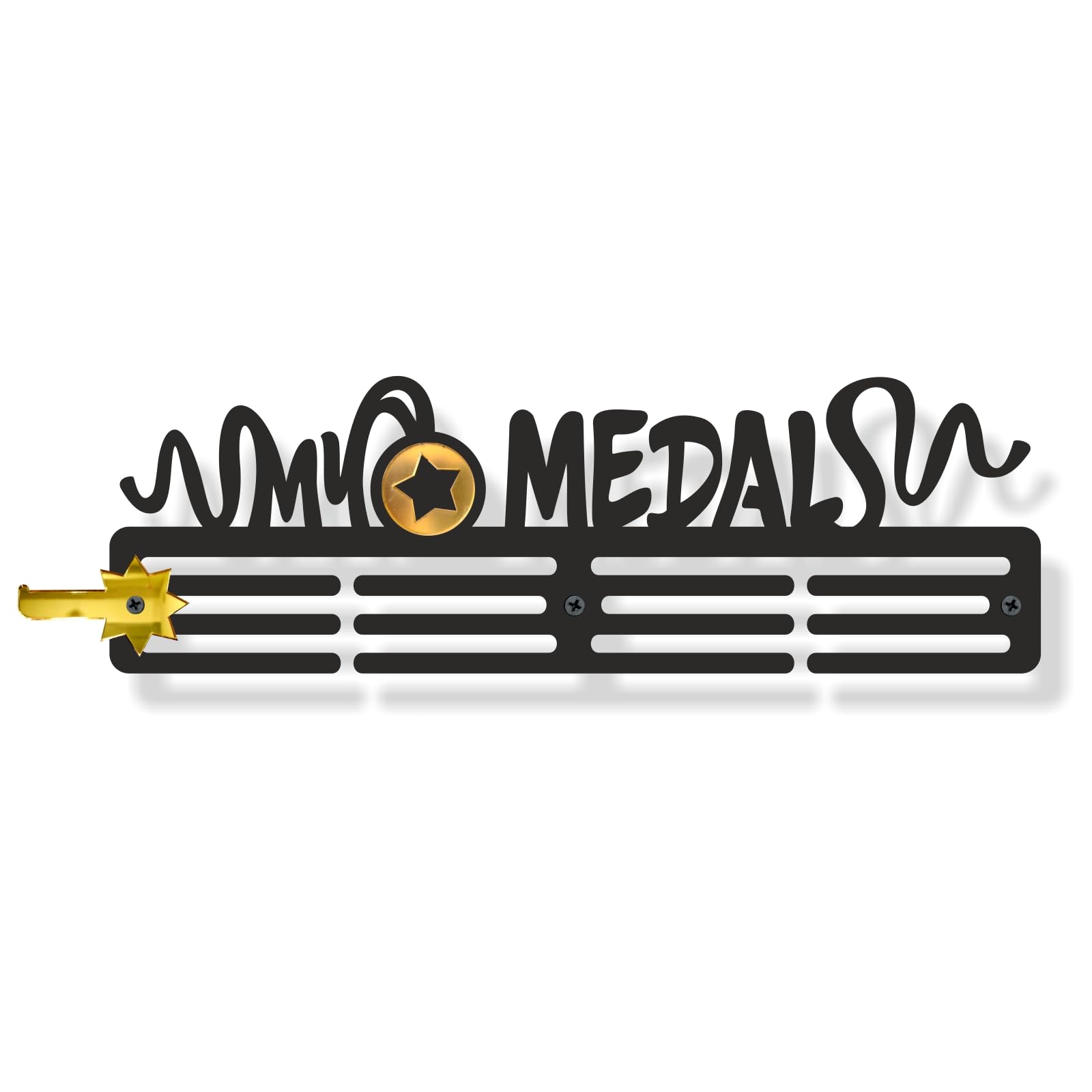 Medal Space - My Medals Hanger - Medals Display for Wall Hanger Rack Hold Upto 50+ Medals, Smooth Finish Black Achievement Display (B0CYTF6BZQ) Amazon Price History, Amazon Price Tracker