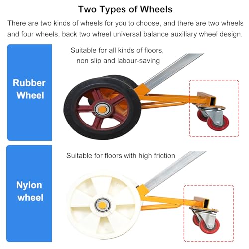 Carretilla para tambores de acero con ruedas de goma miniatura 7