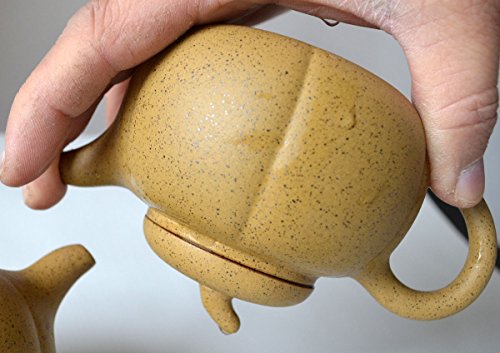 YXHUPOT Yellow Zini Eggplant Zisha Teapot