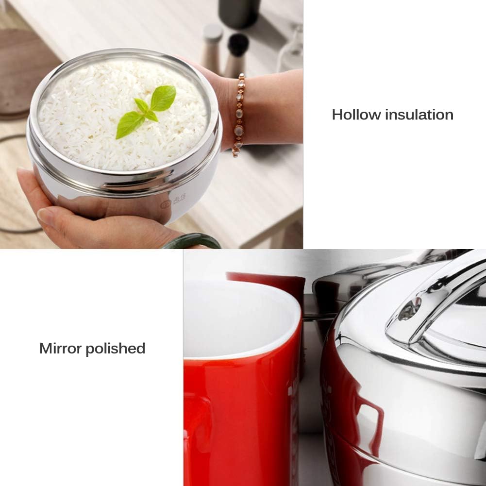 Lonchera aislada de acero inoxidable para mantener la comida caliente durante 1 2 horas, doble capa, recipiente térmico sin BPA, 1,3 L (tamaño: 1,0 L)