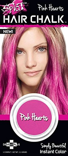 Splat Hair Chalk | Pink Hearts Temporary Hair Color | 3 Pack