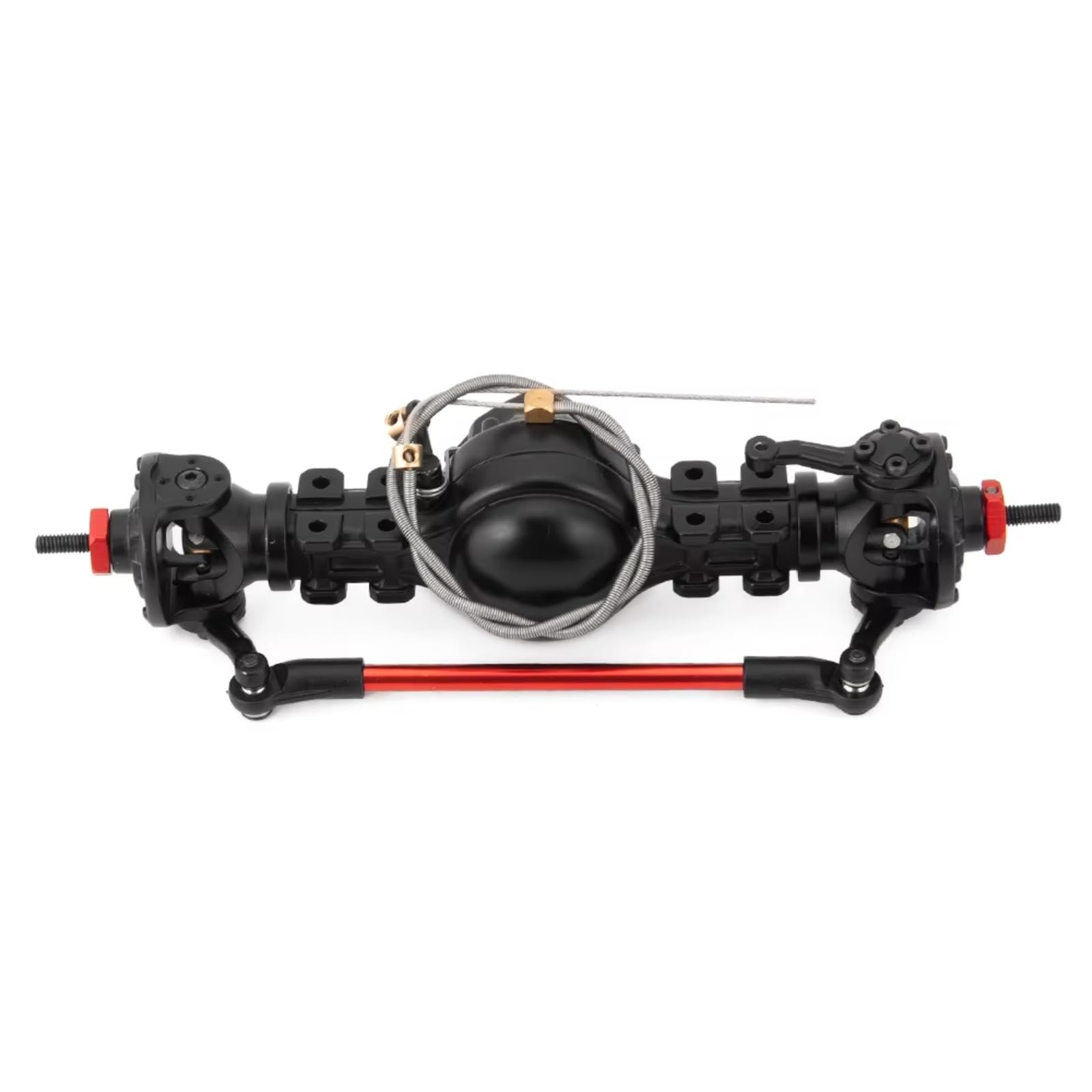 Per Tamiya Truck 1/14 RC Car Rimorchio Trattore Parti In Lega Metallica Assale Differenziale Anteriore Posteriore Ingranaggi In Acciaio Incorporati RC Assale Anteriore Posteriore