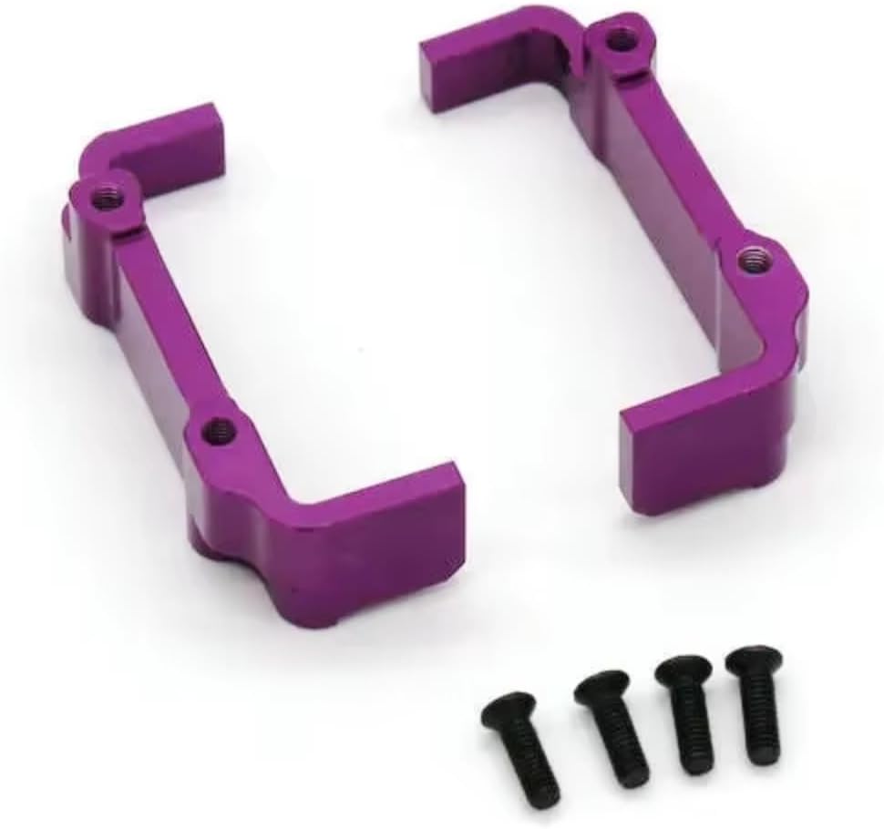 RC Accessories Compatible with WLtoys 144010 144001 144002 124016 124017 124018 124019 RC Car Upgrade Parts Metal Retrofit Battery Holder(Red)