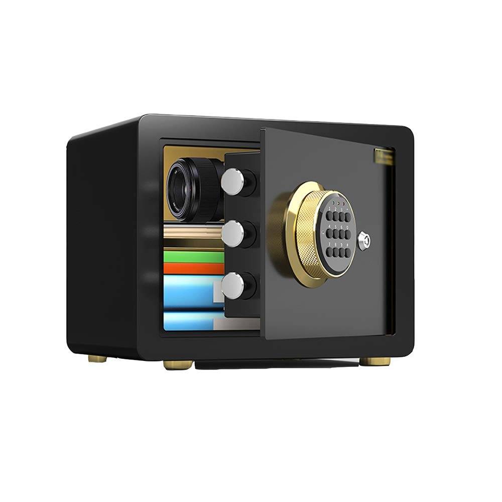 ZCF Security Safes Home Electronic Safes, Digital Security Safe Box with Keypad Lock  for Student Dormitory Home Office Hotel Jewelry Use Storage (Color : Black, Size : 38x30x30cm)