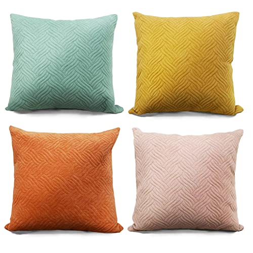 Neutral Pillow Covers 18x18 Decorative Throw Pillows for Couch Set