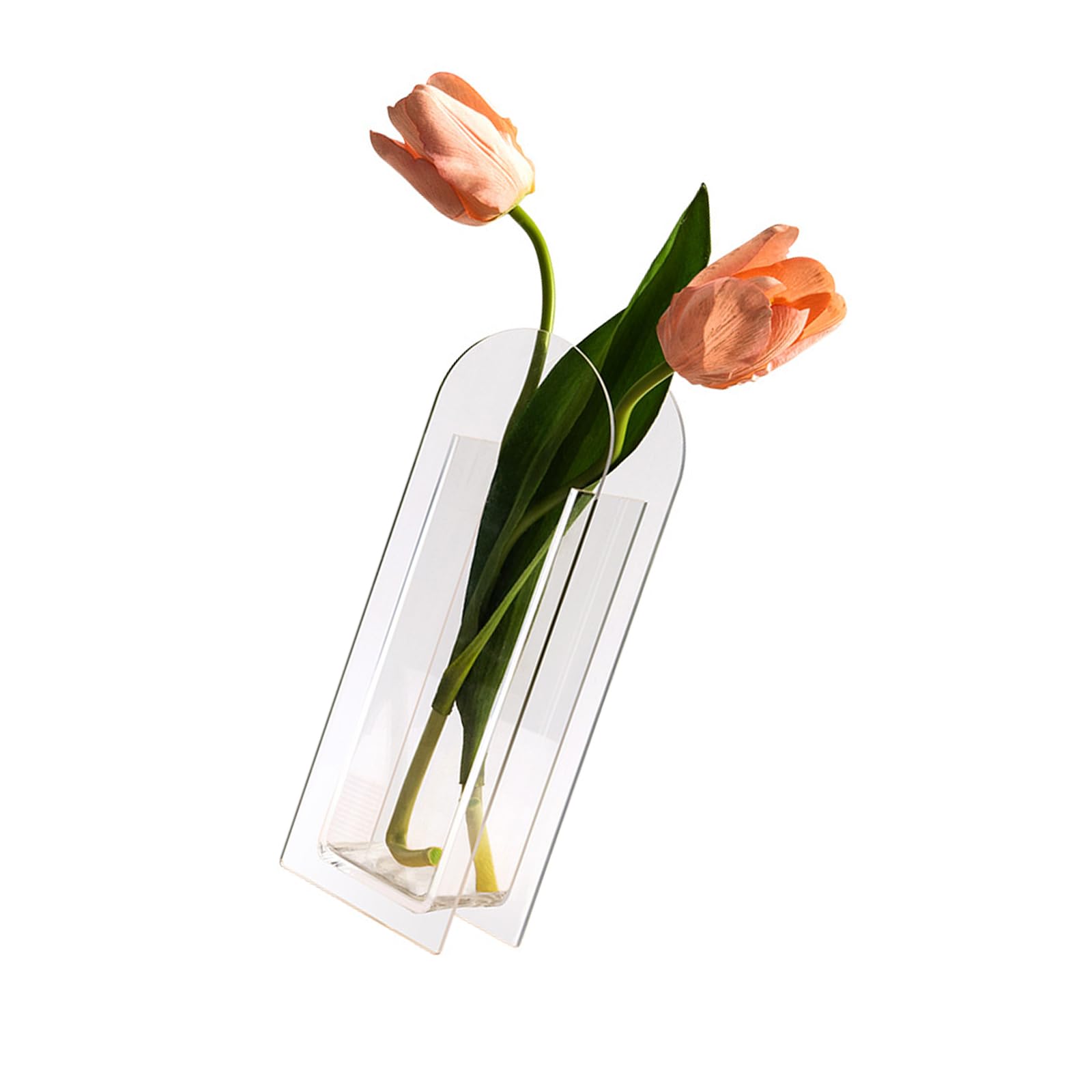 Vase Flower Container Decorative Hydroponic Plant Holder for Home Offices Desktop Floral Arrangement Offices Desk Vase
