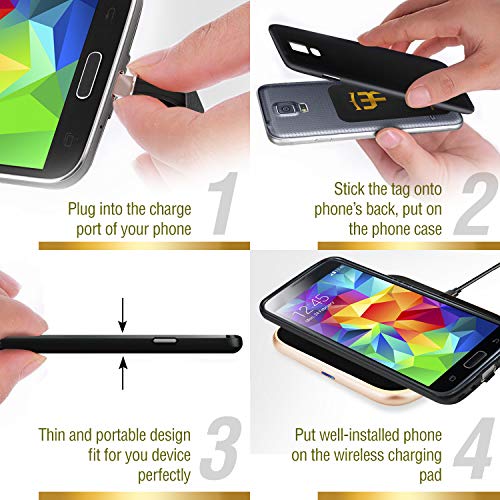 2000 mAh QI Ricevitore di Ricarica Wireless Tipo C...