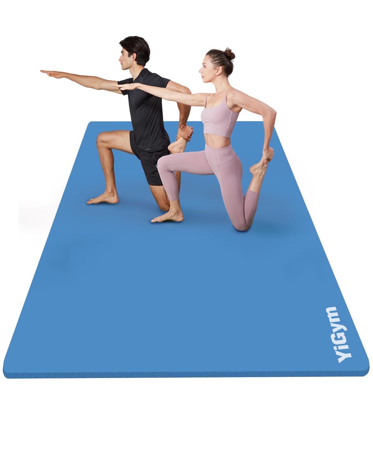 YiGym Yoga Mat 200×130cm Thick 20mm NBR Exercise Mat for Home Gym Yoga