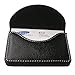 KINGFOM PU Leather Business Card Holder Name Card Case Credit Card Wallet Universal Card Holder with Magnetic Shut Black(Hold 25 pcs of cards)