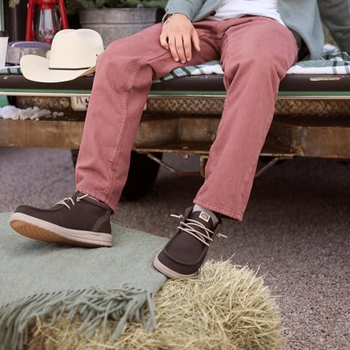 Image of HEYDUDE Men's Wally Mid GripR Pull On Boots, Water-Repellent, Comfortable & Lightweight
