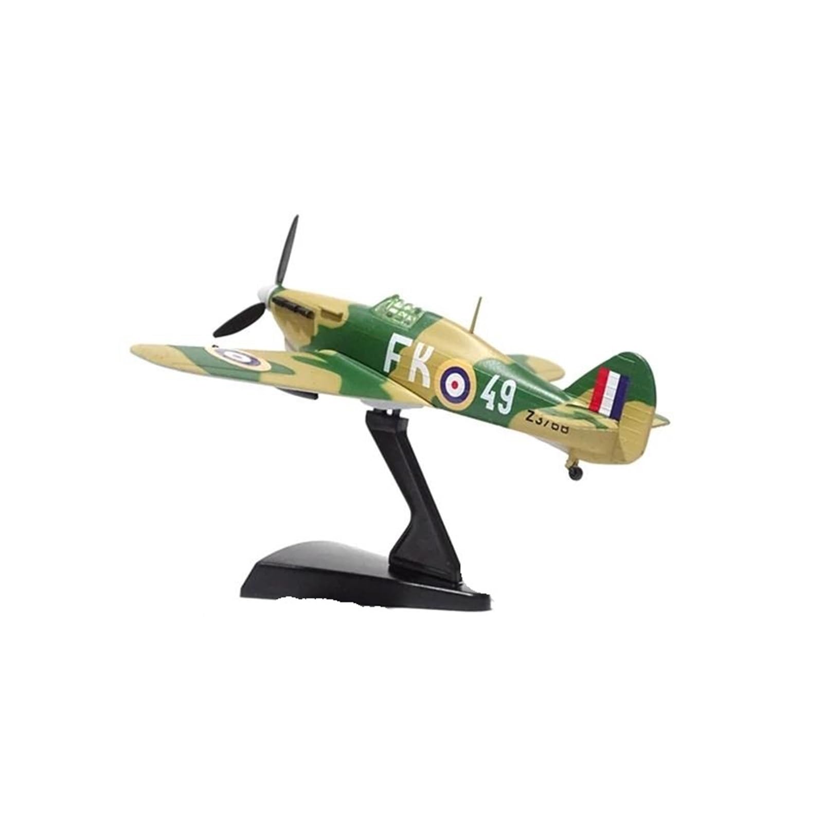 CLMJHG Vintage Classics samolot 1/100 skala Hurricane MKII samolot myśliwiec zabawkowy model dla dorosłych dzieci zabawki na wyświetlacz