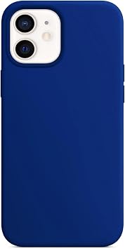 Microsonic Apple iPhone 12 Mini için Kılıf Liquid Lansman Silikon Lacivert [iPhone 12 Mini ile Uyumlu Kılıf - Lacivert]