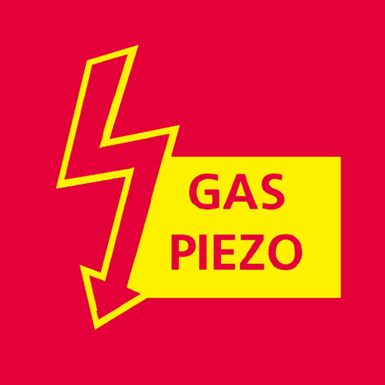 WALTER Piezo Gasheizstrahler, Heiz - Strahler, inkl. Druckregler, betrieben mit Propan - Gas für 5 Kg oder 11 Kg Gasflaschen, mit Regler, Schlauch und Ständer, Heizaufsatz mit Piezo Zündung