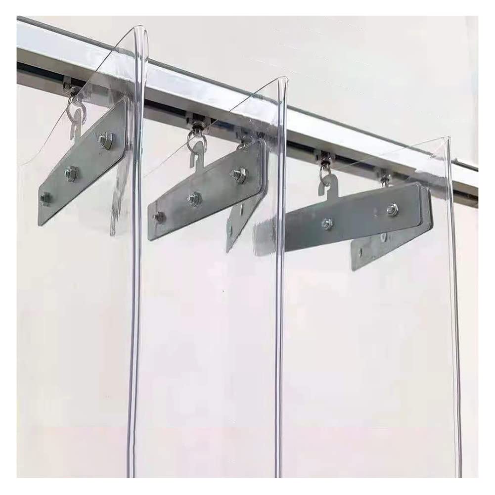 Buy Sliding Door Curtain Foldable, Set of Clear PVC Strips for Walk in