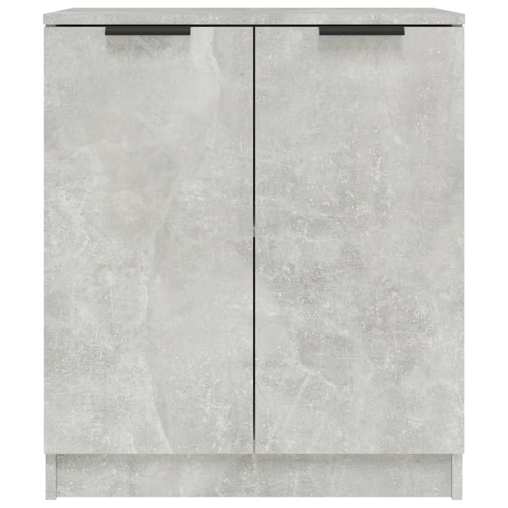 vidaXL Buffet Armoire de Rangement Organisateur de Maison Meuble de Rangement Armoire de Salon Intérieur Gris Béton 60x30x70 cm Bois d'Ingénierie