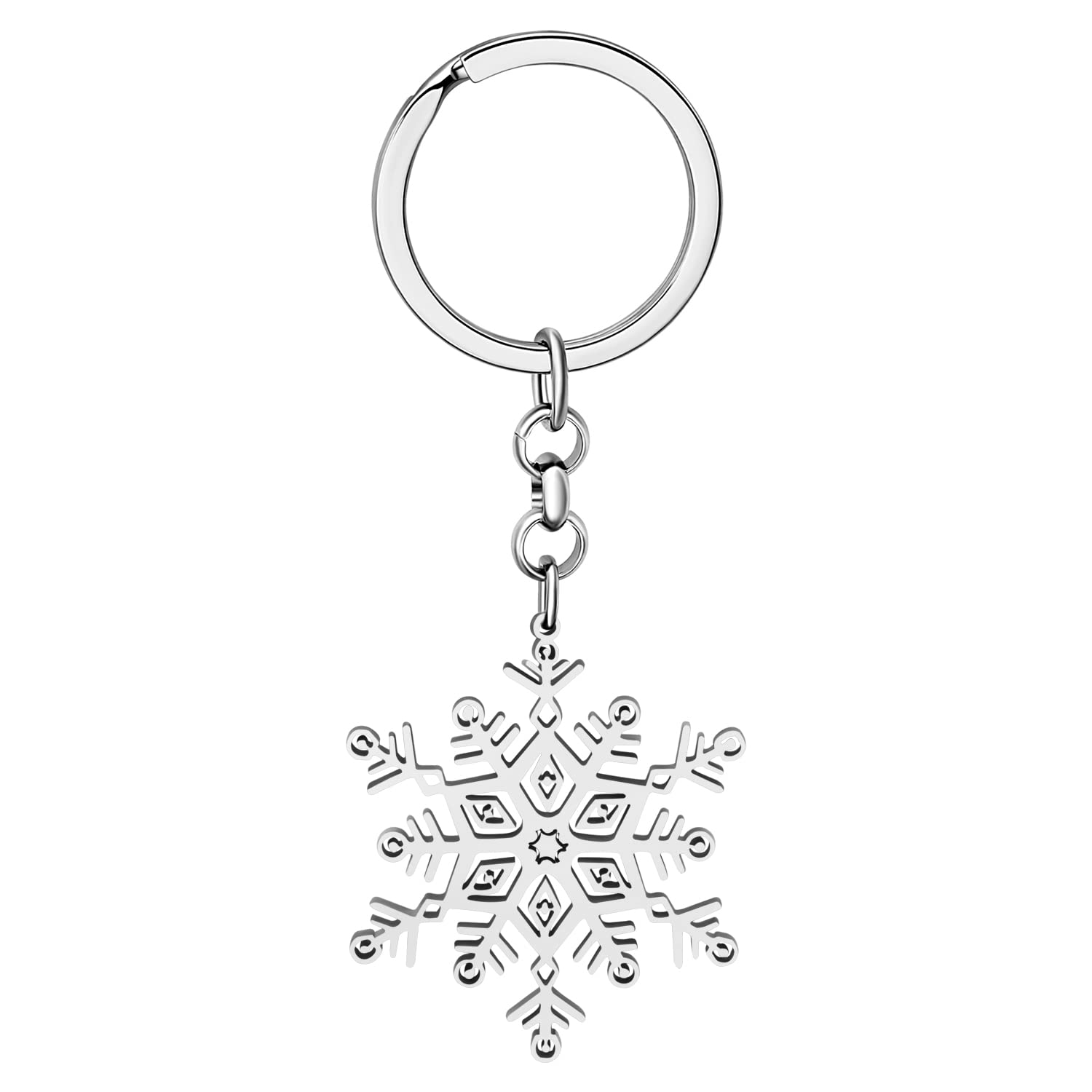 Fiocco di neve - modello ghiacciato in polistirene da decorare Alto 20