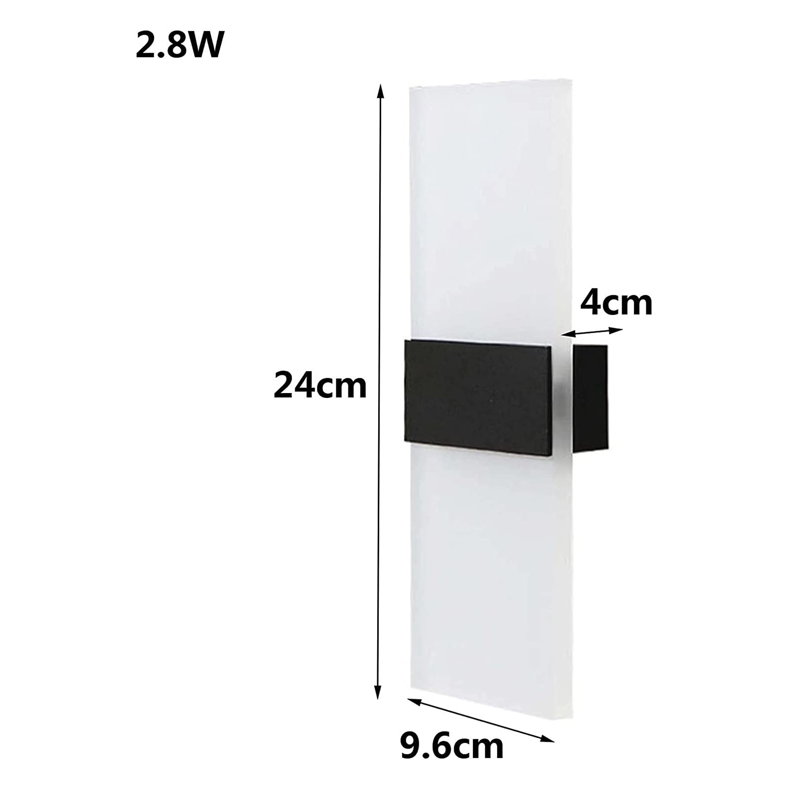 VOMI Applique da Parete Interno USB Ricaricabile, LED Lampada da Parete