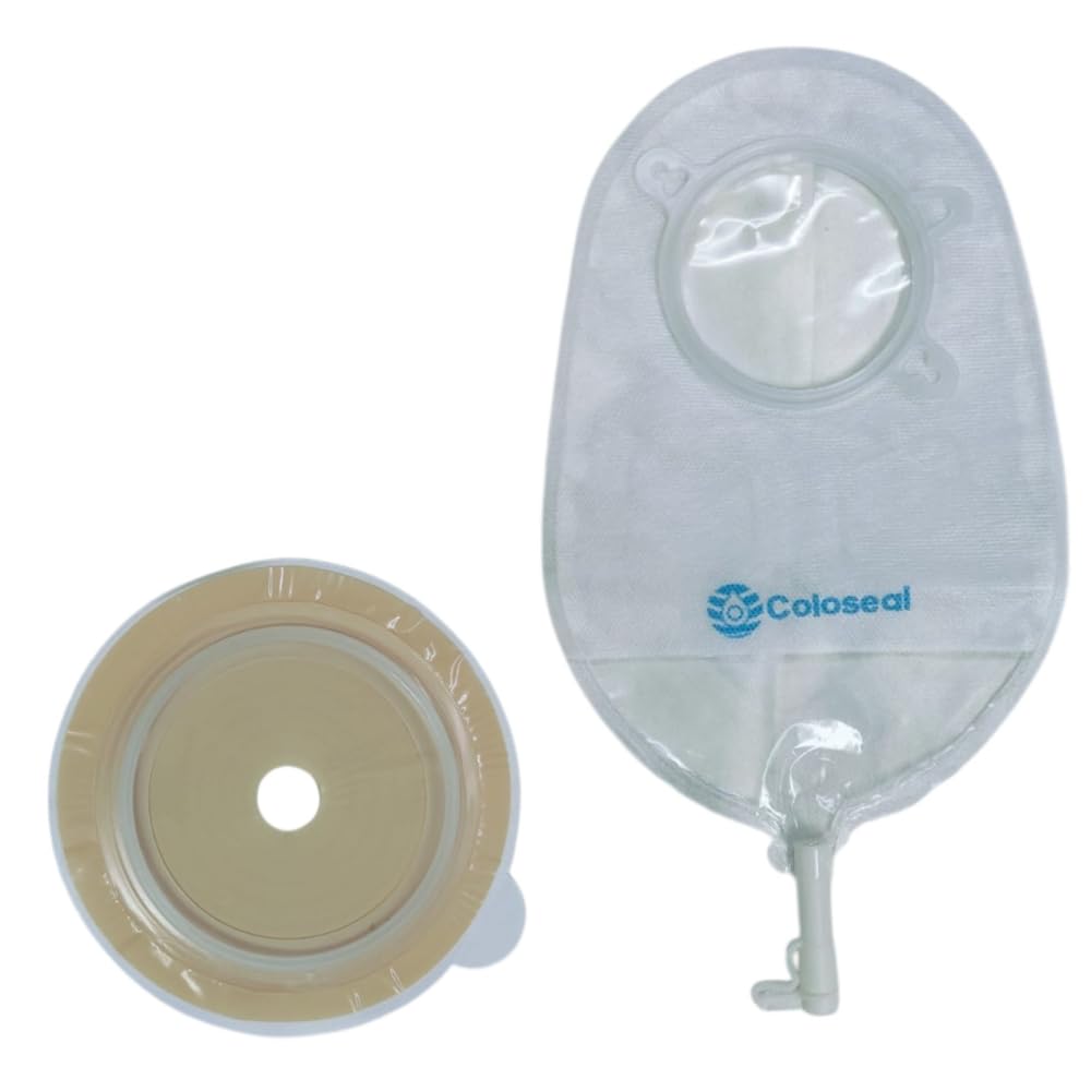 Coloseal 21360 Two Piece Open Urostomy Bag Kit(Bag + Barrier), Stoma | Ostomy Bag, Drainable Bag & Pouches, Transparent, 60mm (Pack of 2)-image-20