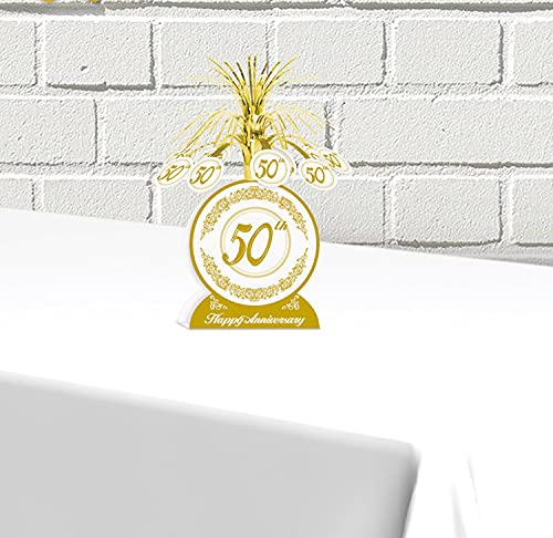 50Th Anniversary Centerpiece Party Accessory (1 Count) (1/Pkg) #TOP3