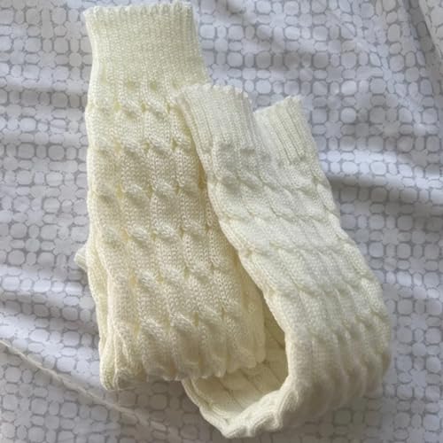 Leg Warmers for Girls Knitted Bright Footless Socks Knee High3