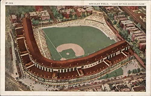 Wrigley Field, Home of the Chicago Cubs Chicago, Illinois IL Original Antique Postcard