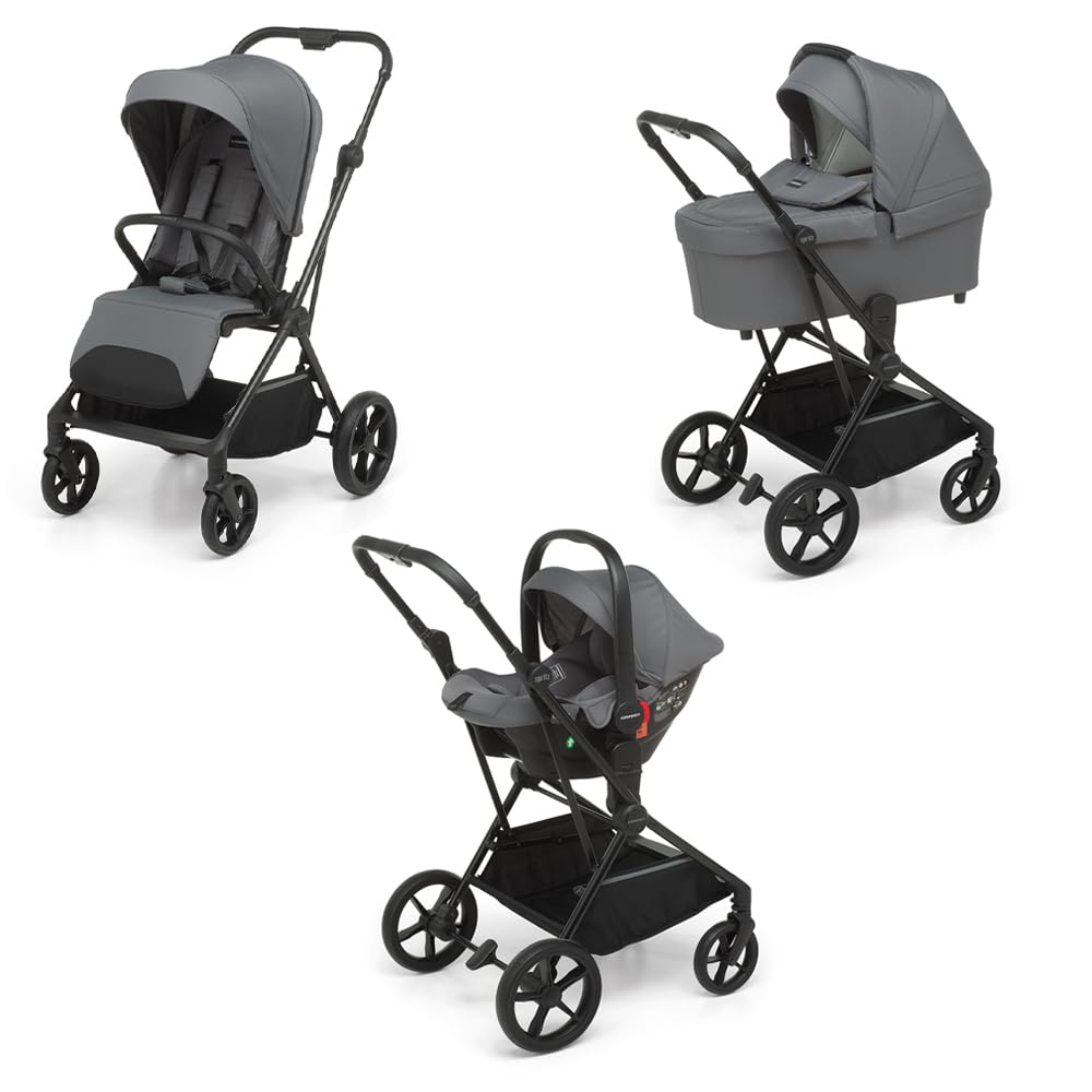 Foppapedretti Spritz I-Size System Modulare Combinato Passeggino Navicella Seggiolino Auto Titanium