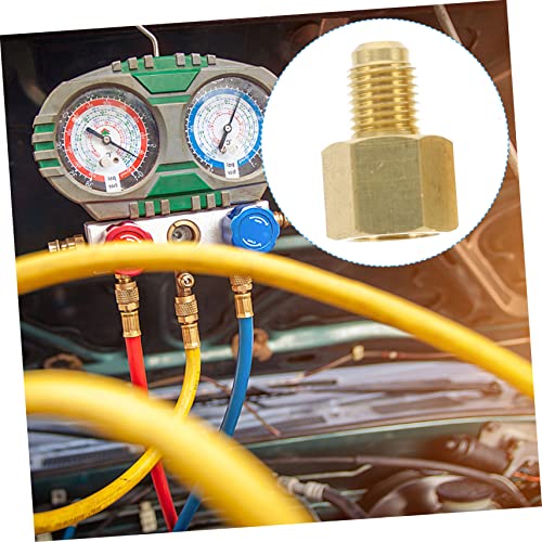 2pcs Air Conditioning Pump Adapter Vacuum Pump Conversion Tool for Refrigeration Design for Leak Interface Conversion Sturdy and Practical Excellent Workmanship for Cooling3