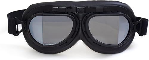 Miniatura 43 de Gafas de motocicleta estilo aviador, piloto, crucero, scooter, gafas de motocross para hombre, mujer, adulto Dorado multicolor,Púrpura (Purple