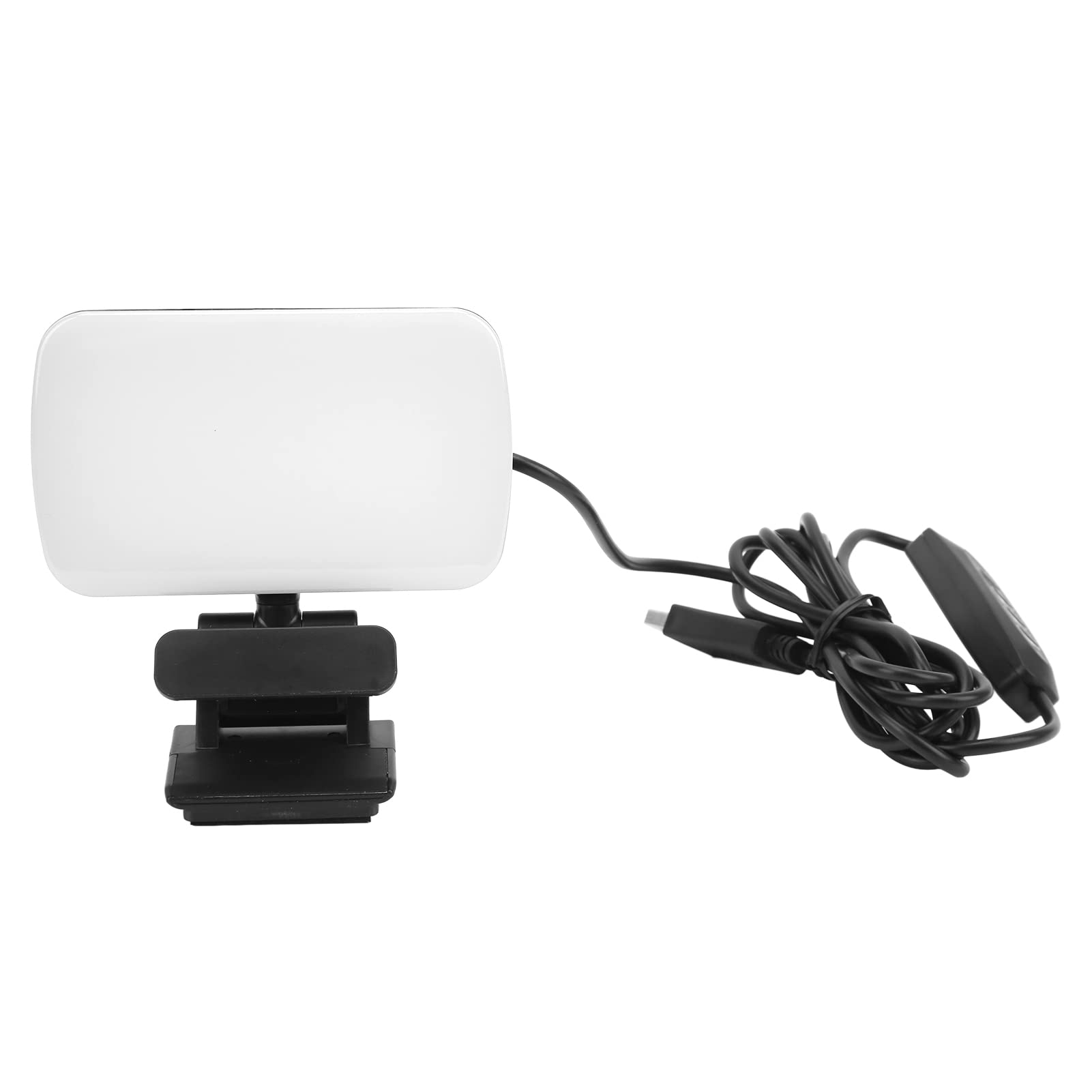 Video Conference ing, Broadcast ing for Laptop, 360° Rotatable Head with 3 s Brightness, 120 LED Lamp Beads Re Webcam, Portable Fill-picture-22