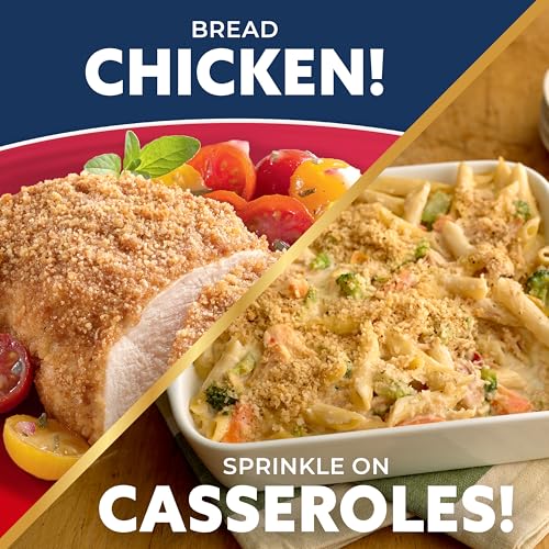 Image of Progresso Quality Foods Parmesan Breadcrumbs, 15 oz. | Parmesan cheese flavor, Toasty crunch for meatloaf, fish, fried chicken & casseroles, Thickening agent for sauces