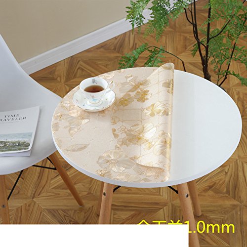 Round tablecloth/waterproof and non-washable table mat/plastic table mat-G 60cm(24inch)