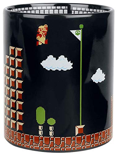 Super Mario Collectibles | Super Mario 8-Bit Boss Black Ceramic Coffee Mug #TOP2