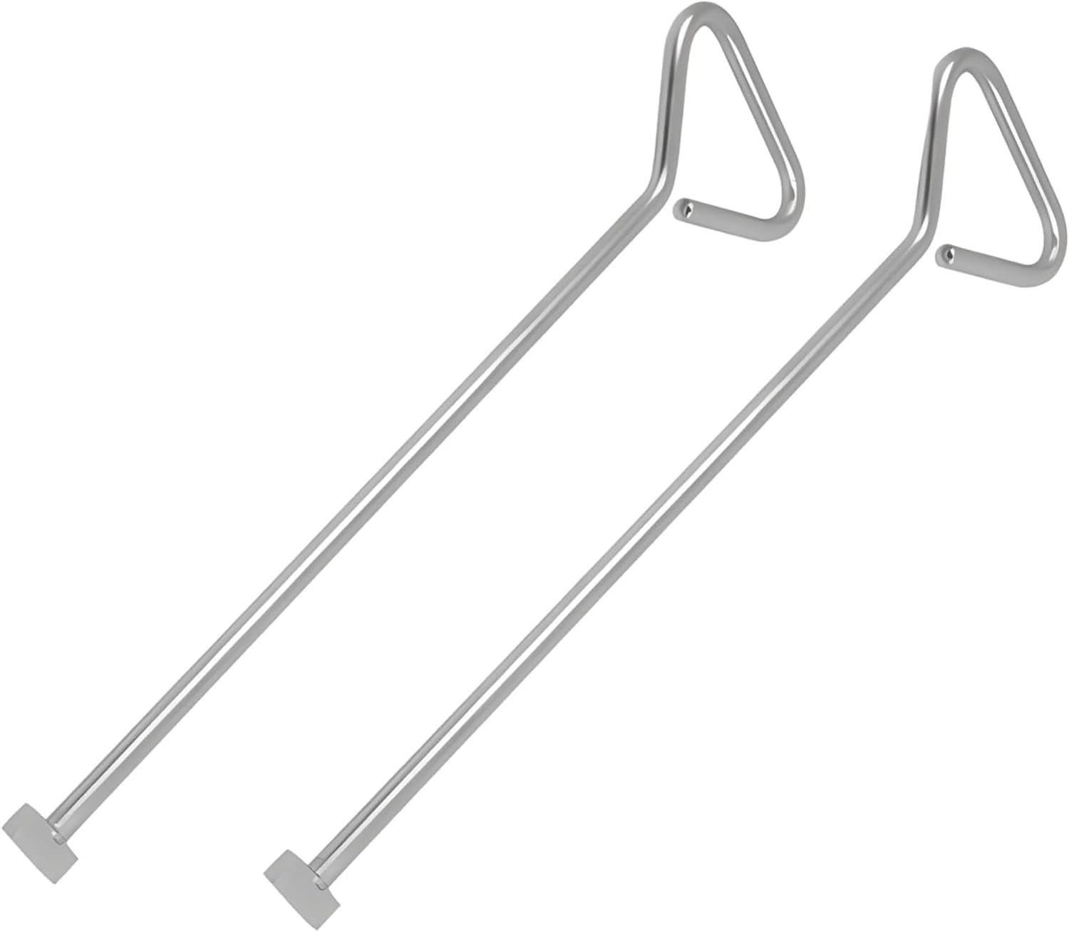 Sterlingedge Silver 2 Pack Of 21 Inch Heavy Duty Manhole Cover Lifting Keys Carbon Steel Long Handled Drain Cover Lifting 550Mm