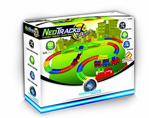 Preisvergleich Produktbild Mindscope Neo Tracks Train Series 141 Piece Set Twister Tracks