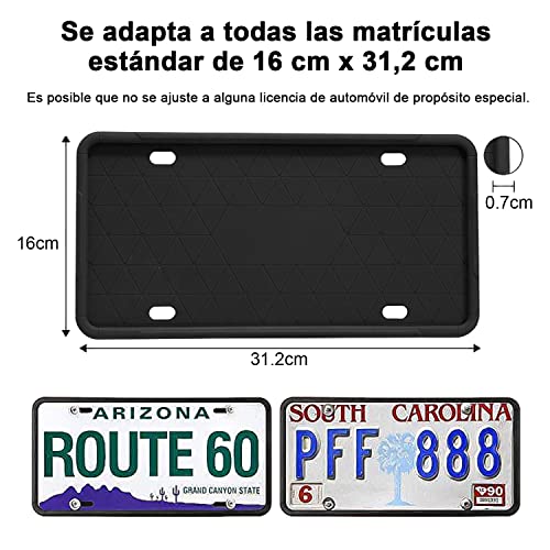 Viaje Y Protección, Automotive Parts and Accessories portaplacas Marca Veool (2)