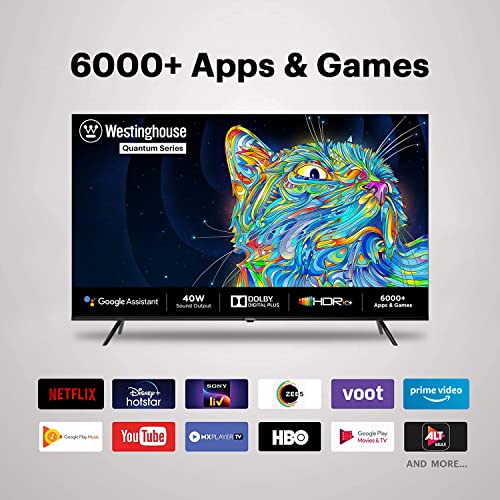 Image of Westinghouse 139 cm (55 inches) Quantum Series 4K Ultra HD Smart Certified Android LED TV WH55PU80 (Black)