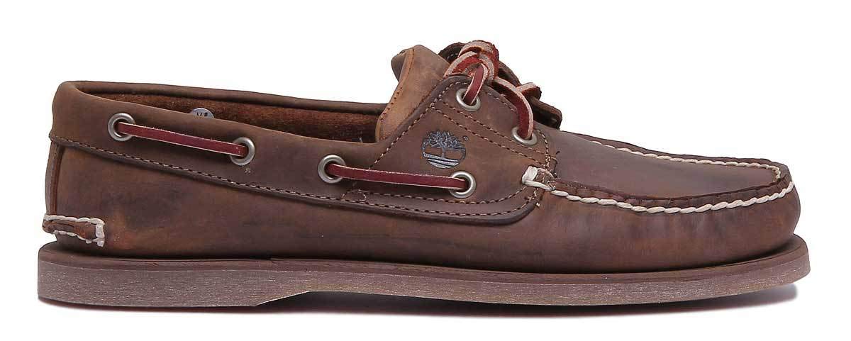Timberland Classic 2 Eye, Scarpe da Barca Uomo, Marrone Gaucho Roughcut Smooth, 41 EU