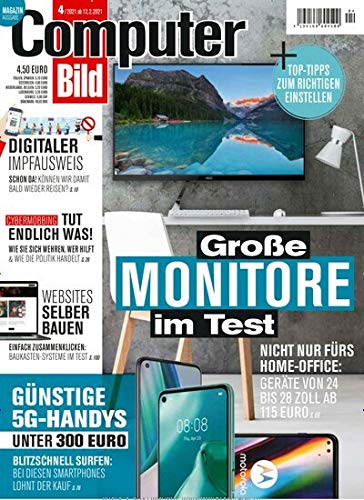 Computer Bild 4/2021 'Große Monitore im Test'