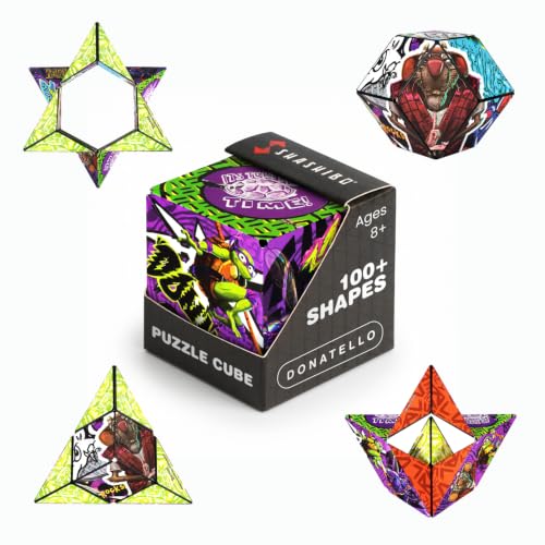 Image of Shashibo Teenage Mutant Ninja Turtles Magnetic Puzzle Cube, Fidget Toy