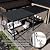 MASTERCANOPY 12’ X 16’ Louvered Pergola Outdoor Aluminum Patio Pergola with Adjustable Roof for Deck Backyard Garden (Black)