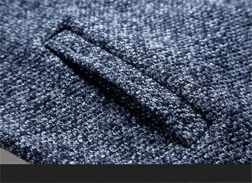 Men Stand Collar Thick Cardigan Sweater Autumn Winter Loose Zipper Knitted Top3