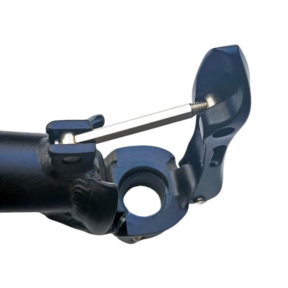 ReachMall Attacco manubrio pieghevole regolabile, a sgancio rapido, estensione 35-50,5 cm per forcella da 28,6 mm e manubrio da 25,4 mm, lega di alluminio