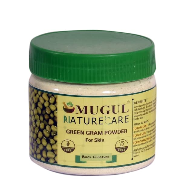 Buy MUGUL NATURE CARE Green Gram Powder Face Pack For Oil Control , Tan Removal, Acne