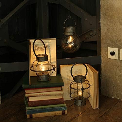 Dalton L.E.D. lantern LED lantern R855-1043 Antique Silver