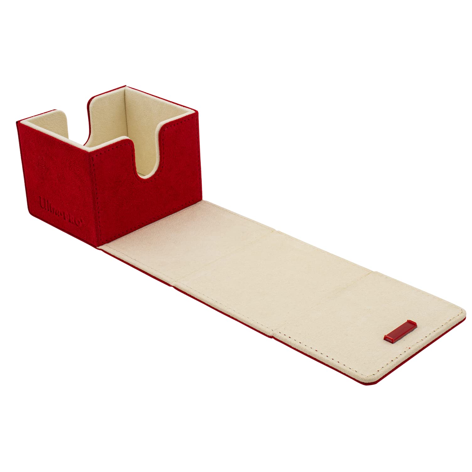 Ultra Pro - Vivid Alcove Edge Deck Box Bianca – Contenitore Per Carte TCG Con Chiusura Magnetica, Capacità 100 Carte Doppia Busta