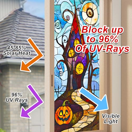 Vinilo Decorativo para Ventana con Diseño Halloween 39.3 x 17.7 in miniatura 4